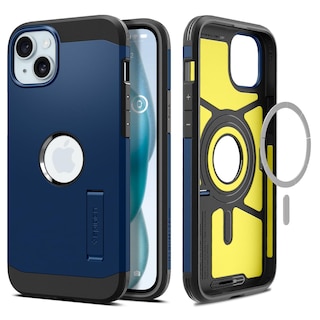 Foto 1 | Funda Spigen Tough Armor Magfit Para Iphone 15, Color Azul Marino - Venta Internacional.