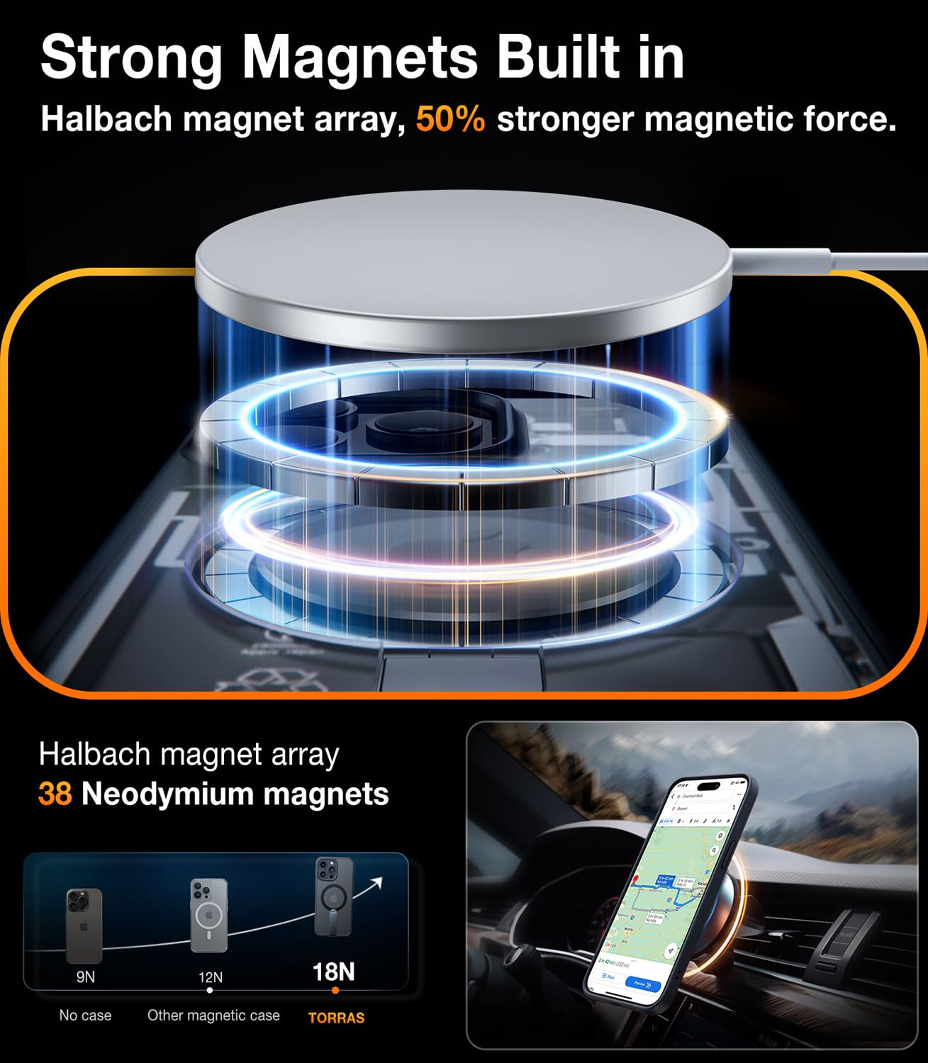 Foto 5 pulgar | Funda De Teléfono Torras 360° Giratoria Con Soporte Para Iphone 14 Pro Max - Venta Internacional.