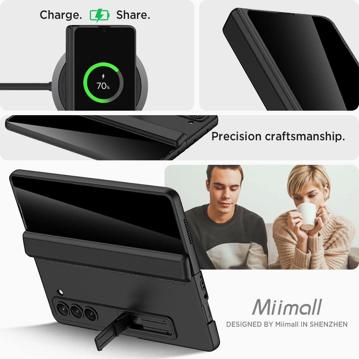 Foto 8 pulgar | Funda Miimall Para Samsung Galaxy Z Fold 6 Con Pantalla De Privacidad - Venta Internacional.