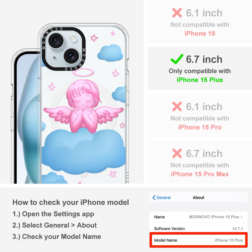 Foto 3 pulgar | Funda De Teléfono Mosnovo Para Iphone 15 Plus/iphone 14 Plus Rosa - Venta Internacional.
