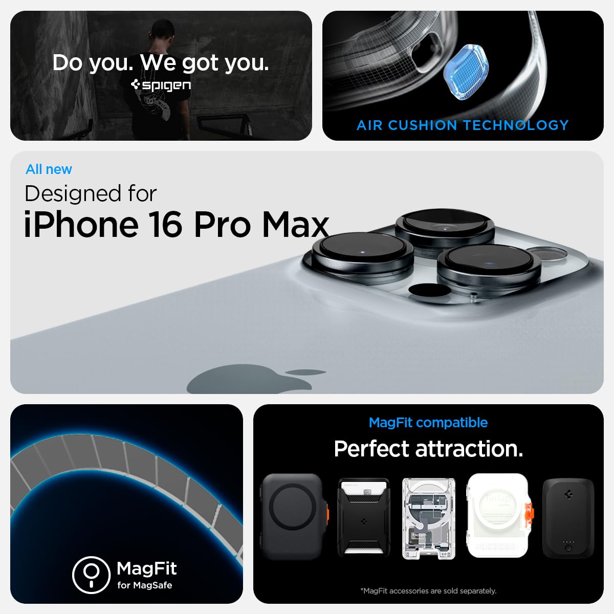 Foto 3 pulgar | Funda Spigen Ultra Hybrid Magfit Para Iphone 16 Pro Max - Venta Internacional.