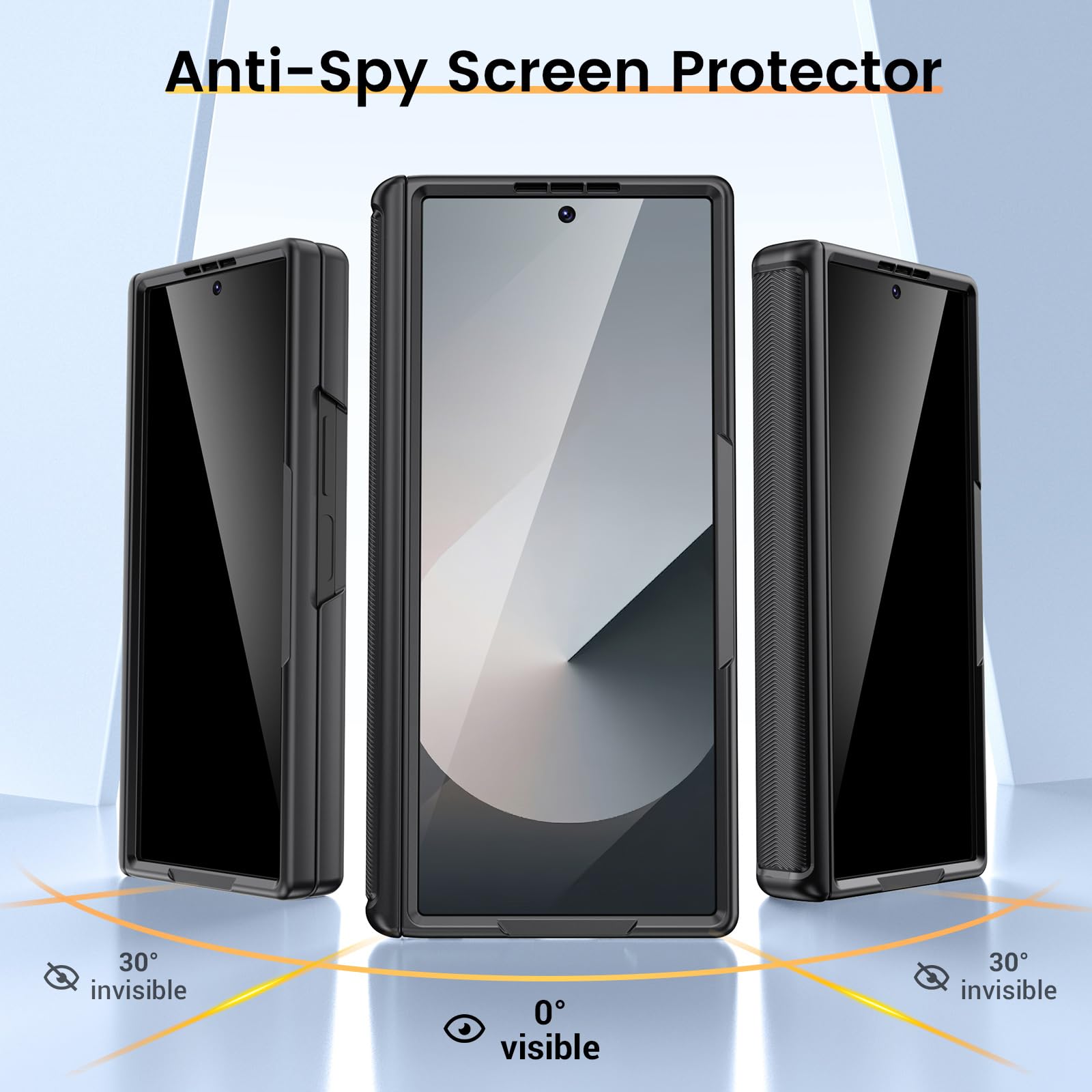 Foto 4 pulgar | Funda Vego Para Samsung Galaxy Z Fold 6 Con Pantalla De Privacidad Negra - Venta Internacional.