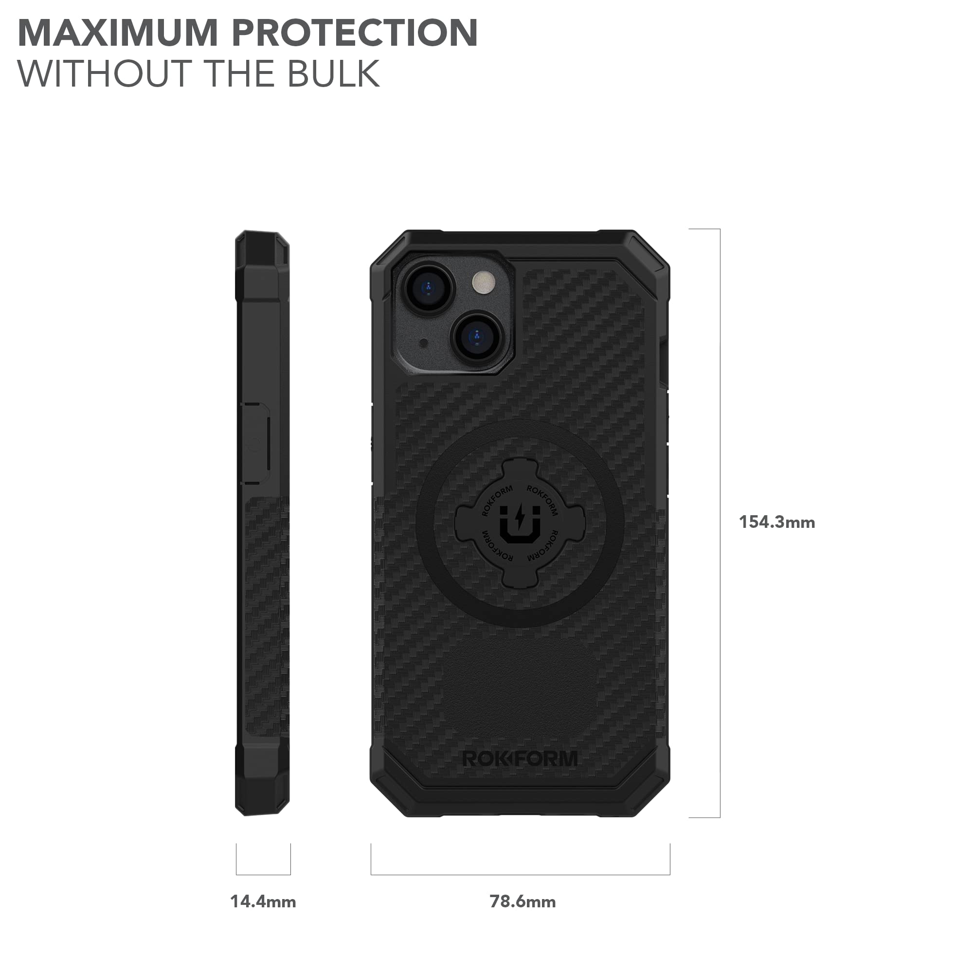 Foto 7 pulgar | Funda Magnética Rokform Rugged Series Para Iphone 14, Color Negro - Venta Internacional.