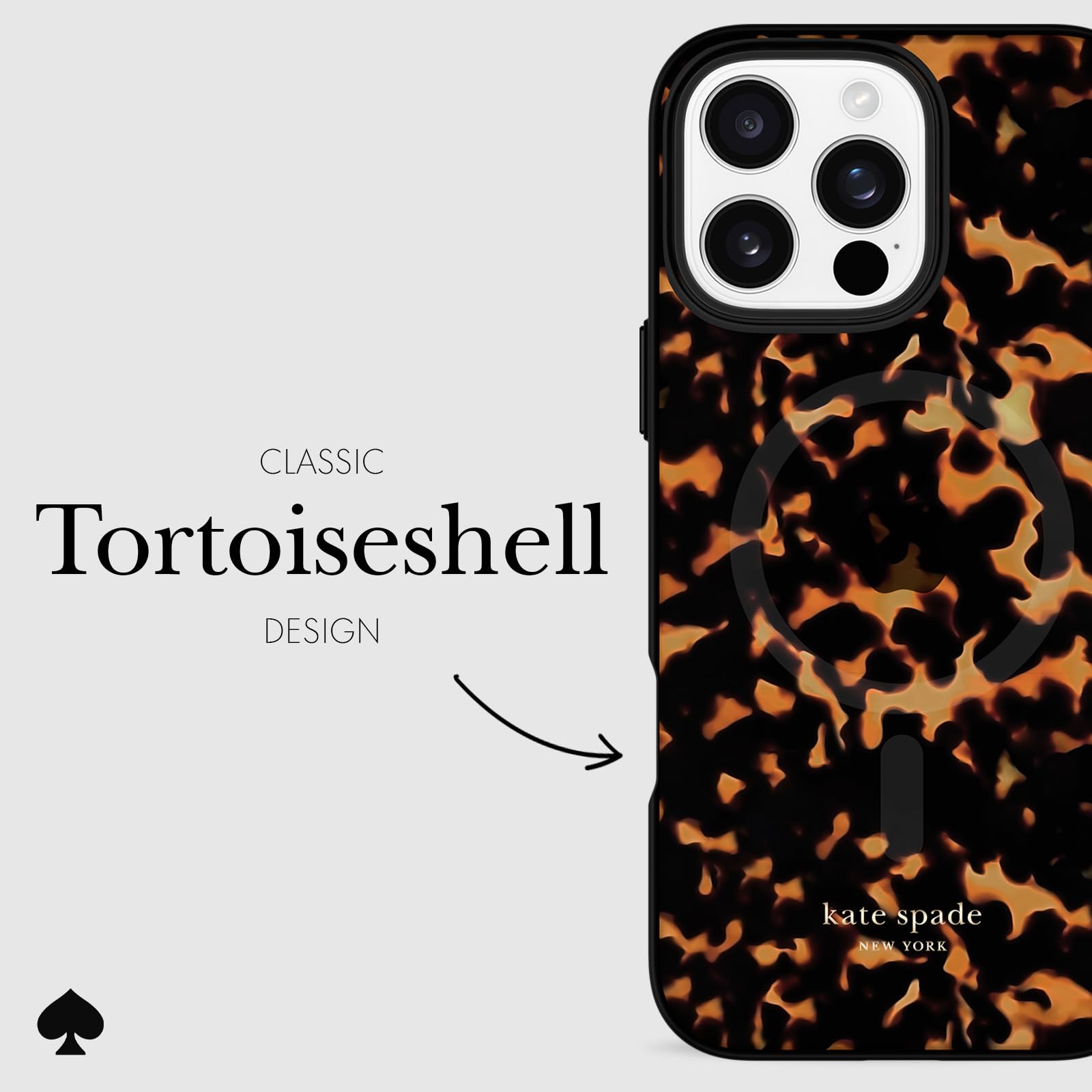 Foto 5 | Funda De Teléfono Kate Spade New York Para Iphone 16 Pro Max Tortoise - Venta Internacional.