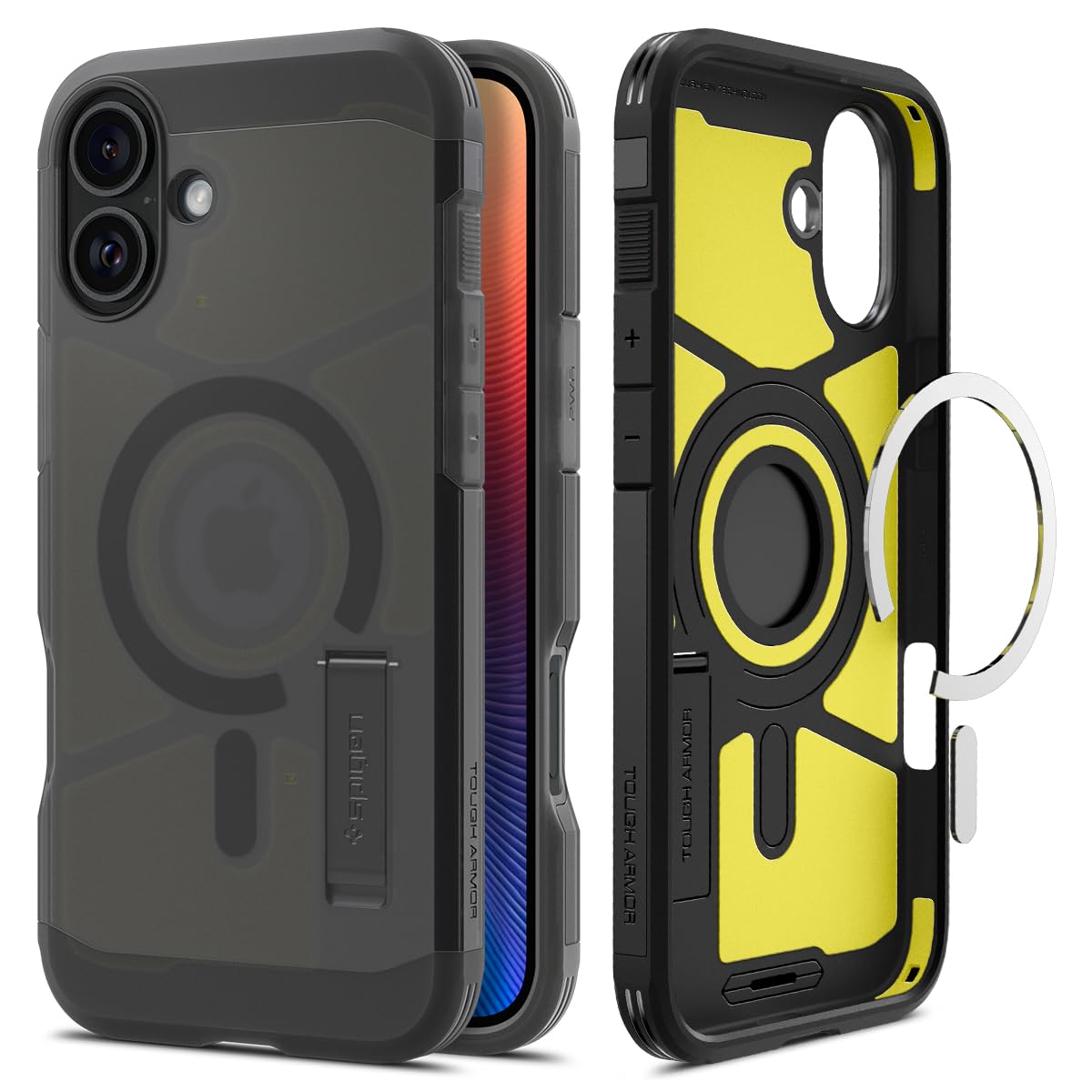 Foto 1 | Funda Spigen Tough Armor (ai) Magfit Para Iphone 16 Frost, Color Negro - Venta Internacional.