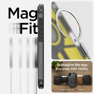 Foto 3 | Funda Spigen Tough Armor (ai) Magfit Para Iphone 16 Frost, Color Negro - Venta Internacional.