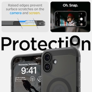 Foto 5 | Funda Spigen Tough Armor (ai) Magfit Para Iphone 16 Frost, Color Negro - Venta Internacional.