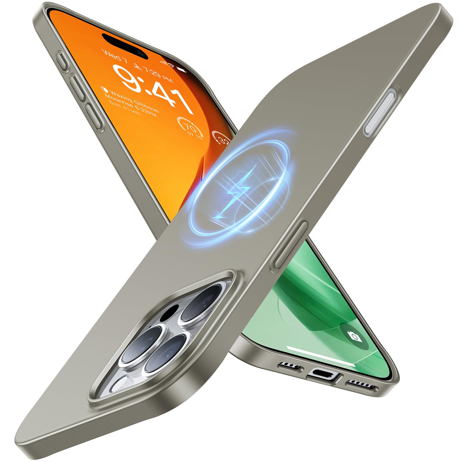 Foto 2 pulgar | Funda De Teléfono Torras Magnetic Slim Fit Para Iphone 16 Pro - Venta Internacional.