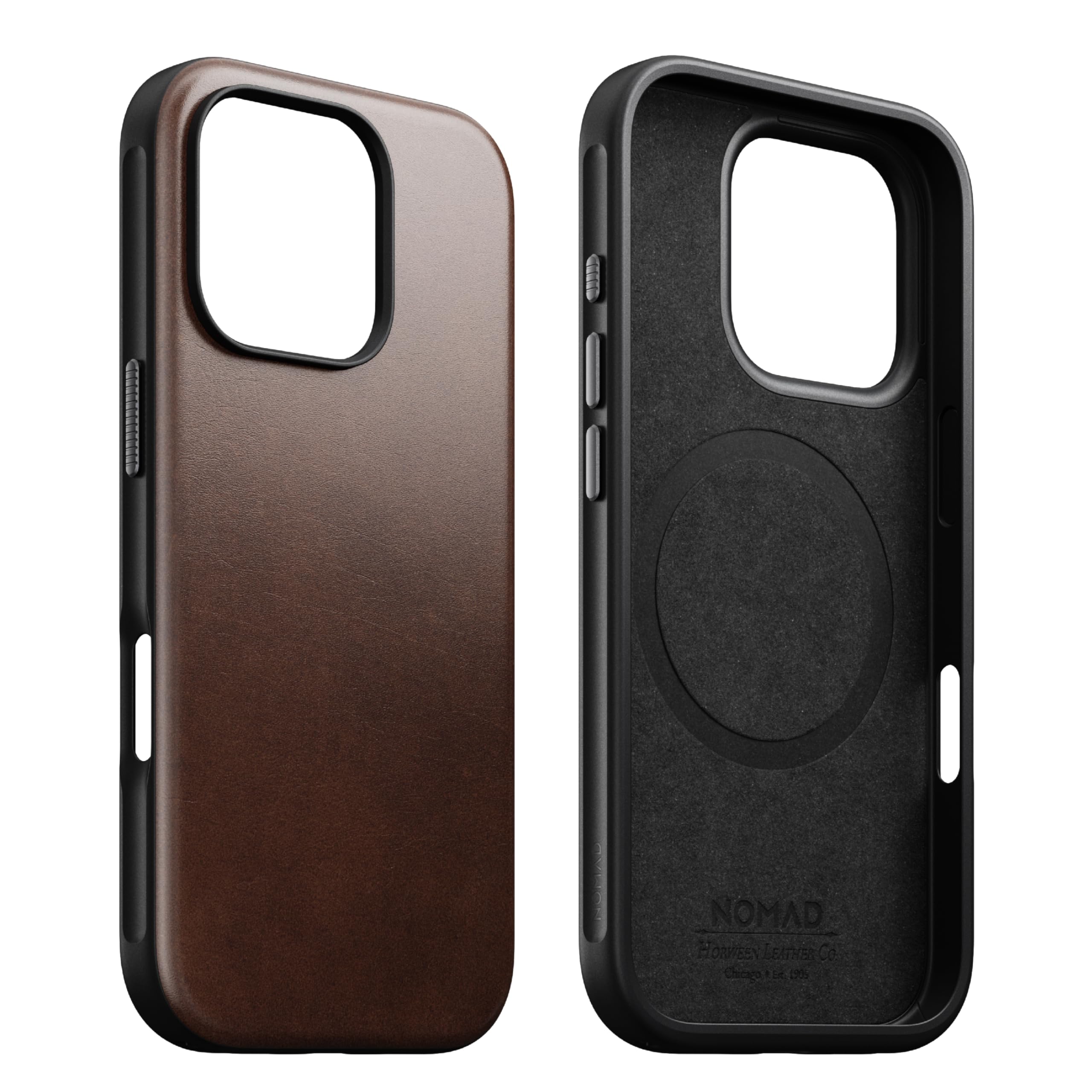 Foto 2 pulgar | Funda De Piel Para Iphone 16 Pro Nomad Modern Rustic Brown - Venta Internacional.