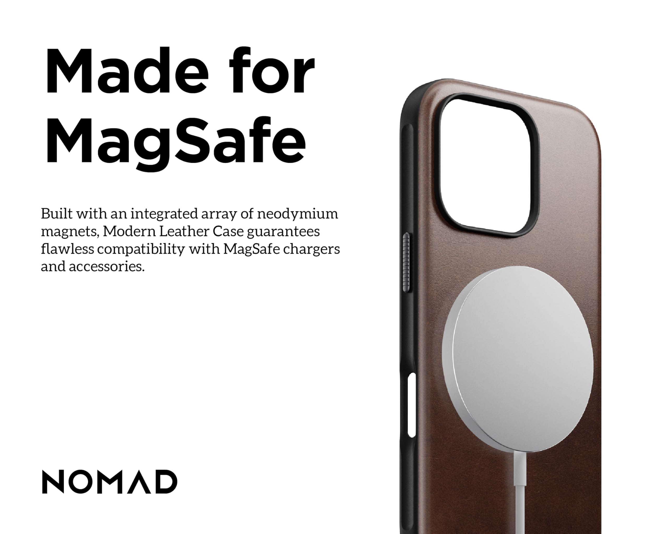 Foto 5 | Funda De Piel Para Iphone 16 Pro Nomad Modern Rustic Brown - Venta Internacional.