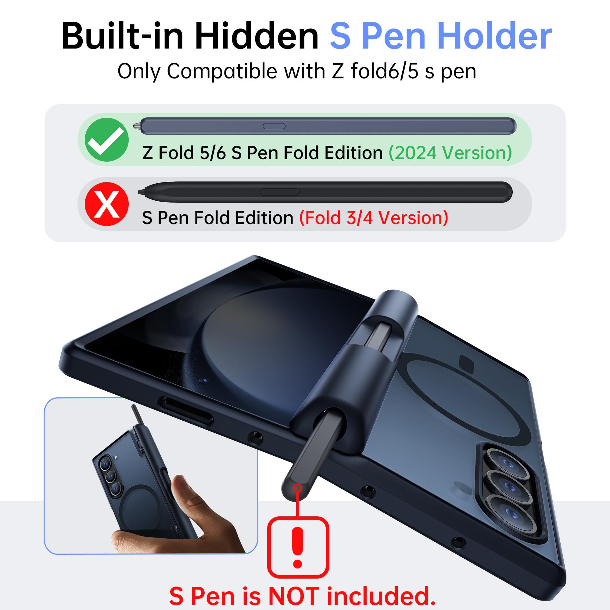 Foto 7 pulgar | Funda Mobosi Privacy Para Samsung Galaxy Z Fold 6 Negra - Venta Internacional.