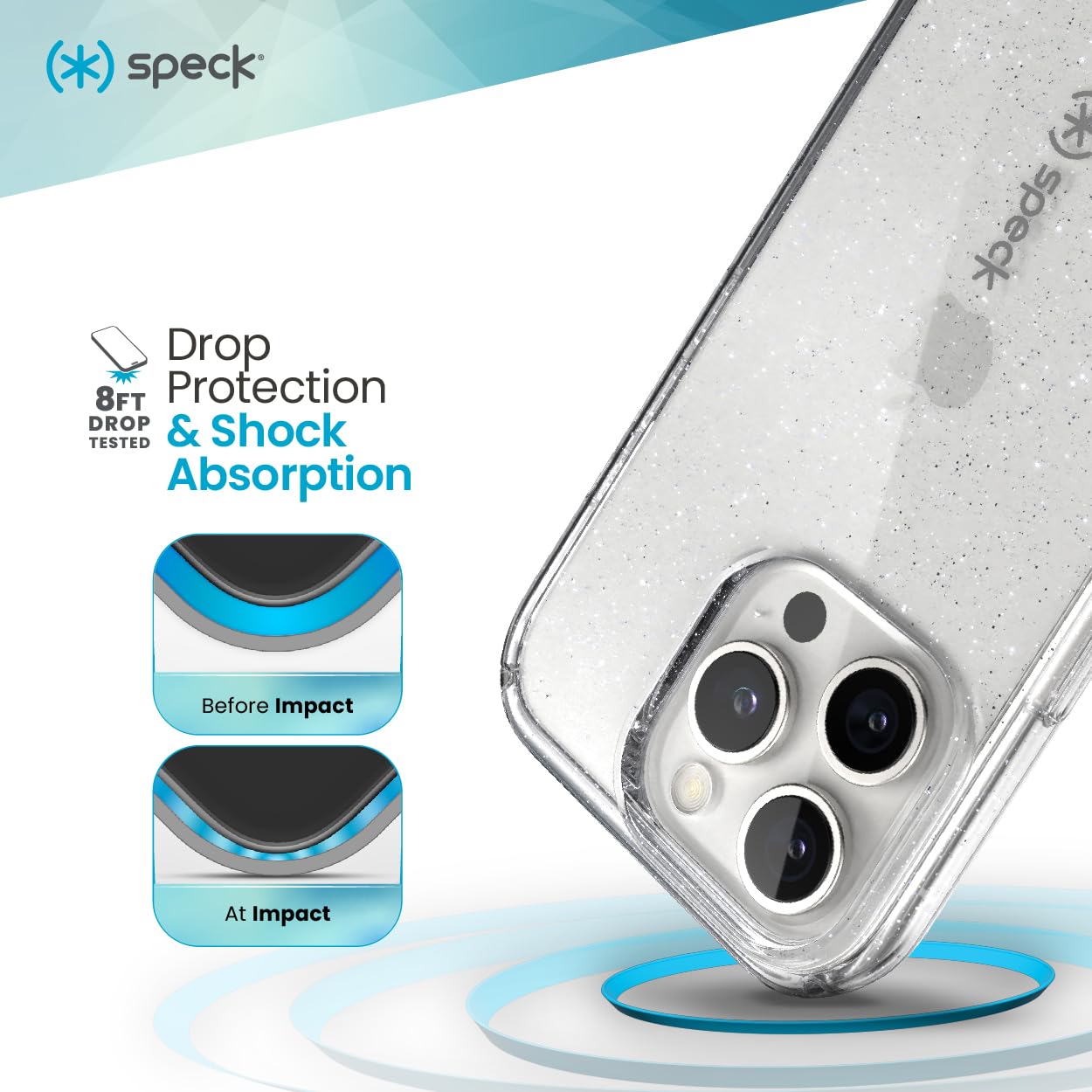 Foto 3 pulgar | Funda De Teléfono Speck Clear Gemshell Para Iphone 16 Pro - Venta Internacional.