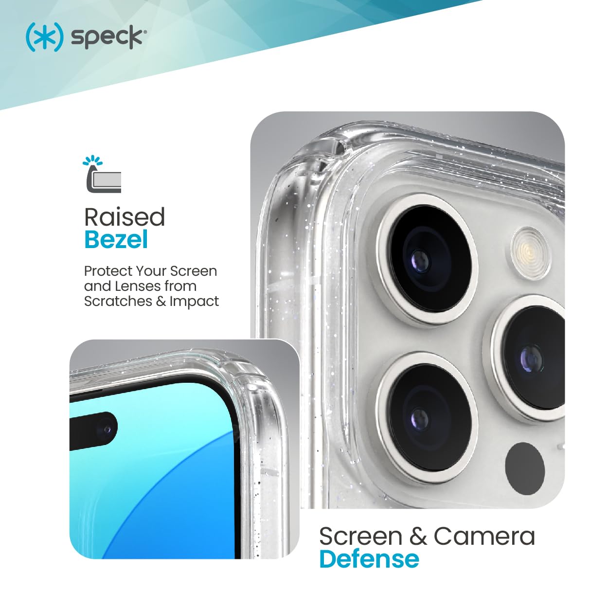 Foto 5 pulgar | Funda De Teléfono Speck Clear Gemshell Para Iphone 16 Pro - Venta Internacional.