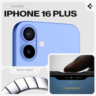 Foto 2 | Funda Spigen Tough Armor (ai) Magfit Para Iphone 16 Plus, Color Negro - Venta Internacional.