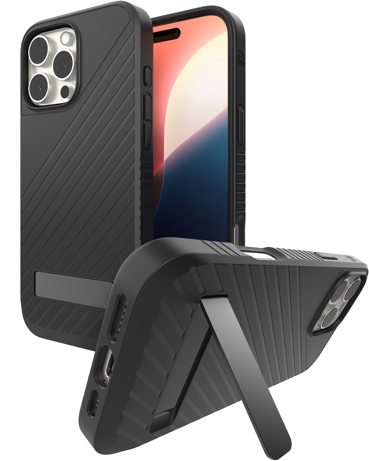 Funda Para Teléfono Zagg Denali Snap Con Soporte Para Iphone 16 Pro Max - Venta Internacional.