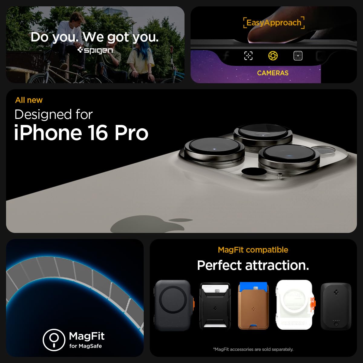 Foto 3 pulgar | Funda Para Teléfono Spigen Rugged Armor Magfit Iphone 16 Pro, Negra - Venta Internacional.