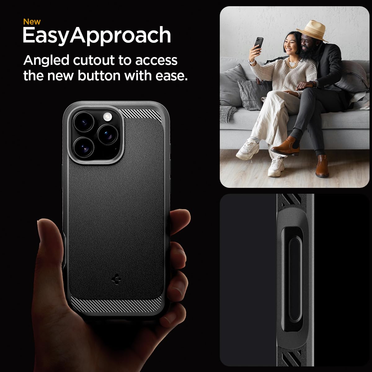Foto 8 pulgar | Funda Para Teléfono Spigen Rugged Armor Magfit Iphone 16 Pro, Negra - Venta Internacional.