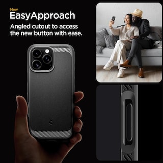 Foto 7 | Funda Para Teléfono Spigen Rugged Armor Magfit Iphone 16 Pro, Negra - Venta Internacional.