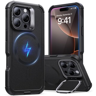 Foto 1 | Funda De Teléfono Esr Para Iphone 16 Pro Max Con Soporte Black Cyber Series - Venta Internacional.