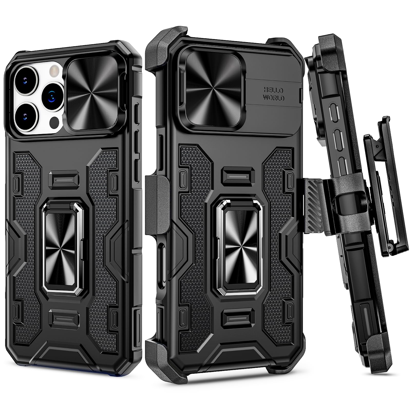 Funda De Teléfono Vego Para Iphone 16 Pro Max Con Funda De Cámara Negra - Venta Internacional.
