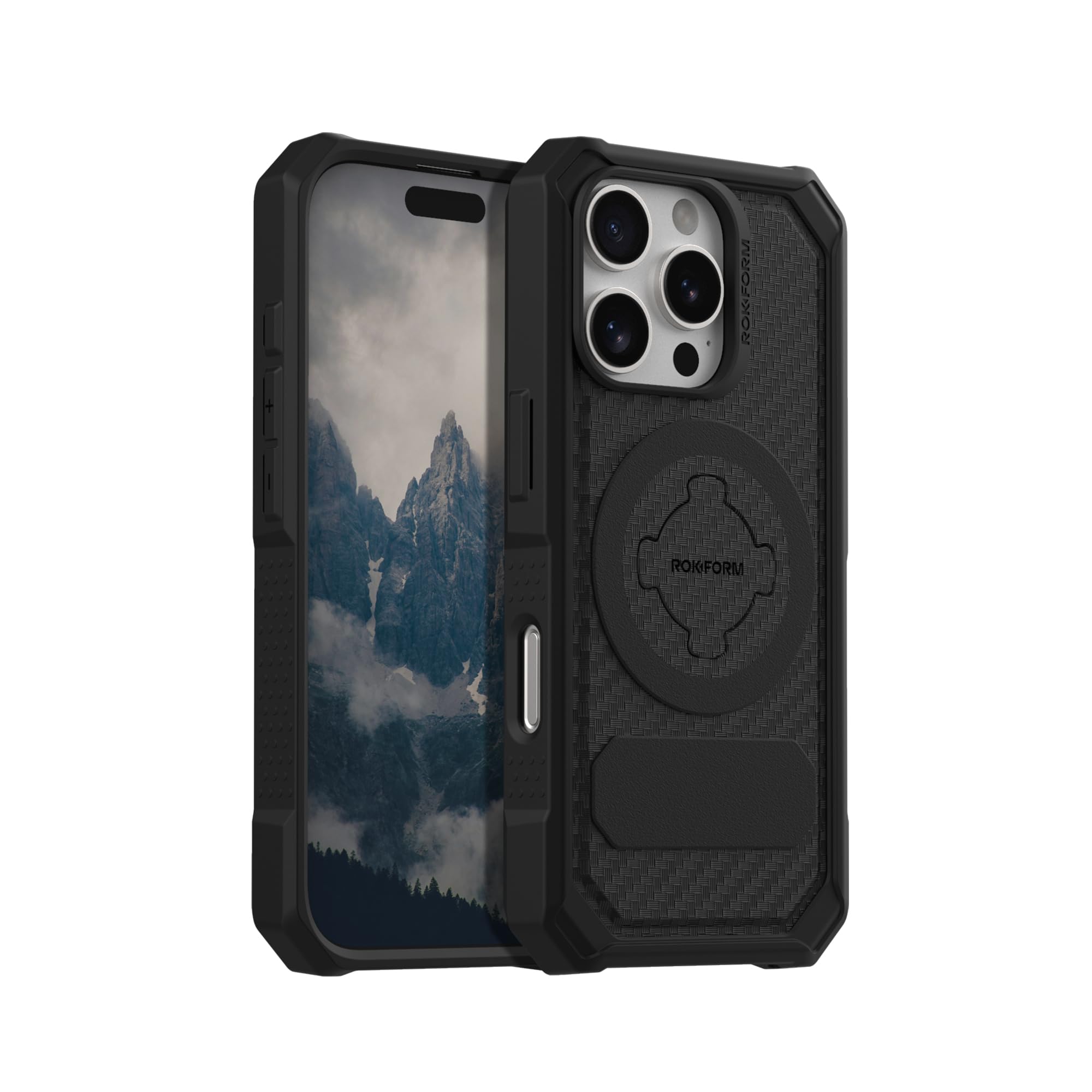 Foto 2 pulgar | Funda Rokform Rugged Para Iphone 16 Pro Con Funda Magnética Negra - Venta Internacional.