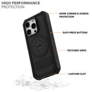 Foto 3 | Funda Rokform Rugged Para Iphone 16 Pro Con Funda Magnética Negra - Venta Internacional.