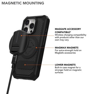 Foto 5 | Funda Rokform Rugged Para Iphone 16 Pro Con Funda Magnética Negra - Venta Internacional.