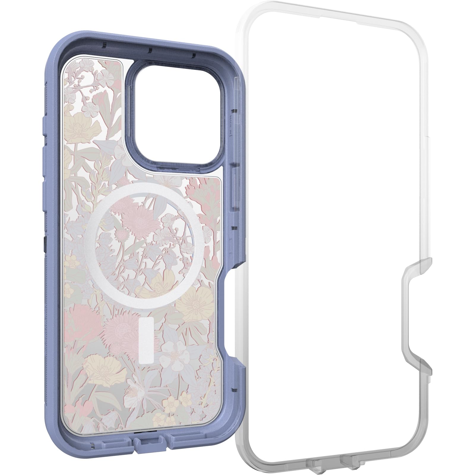 Foto 5 pulgar | Funda Para Teléfono Otterbox Defender Series Xt, Transparente, Floral, Morado - Venta Internacional.