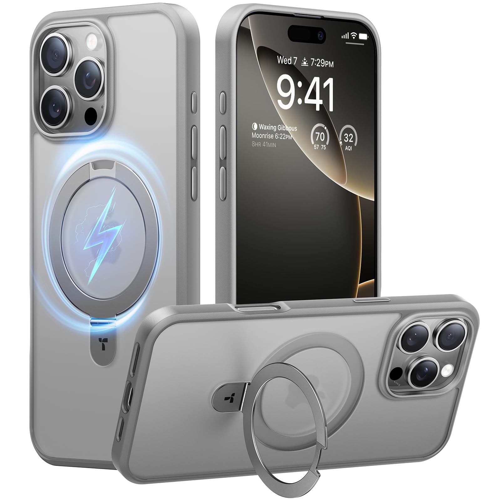 Funda Con Soporte Magnético Torras Para Iphone 16 Pro Max - Venta Internacional.