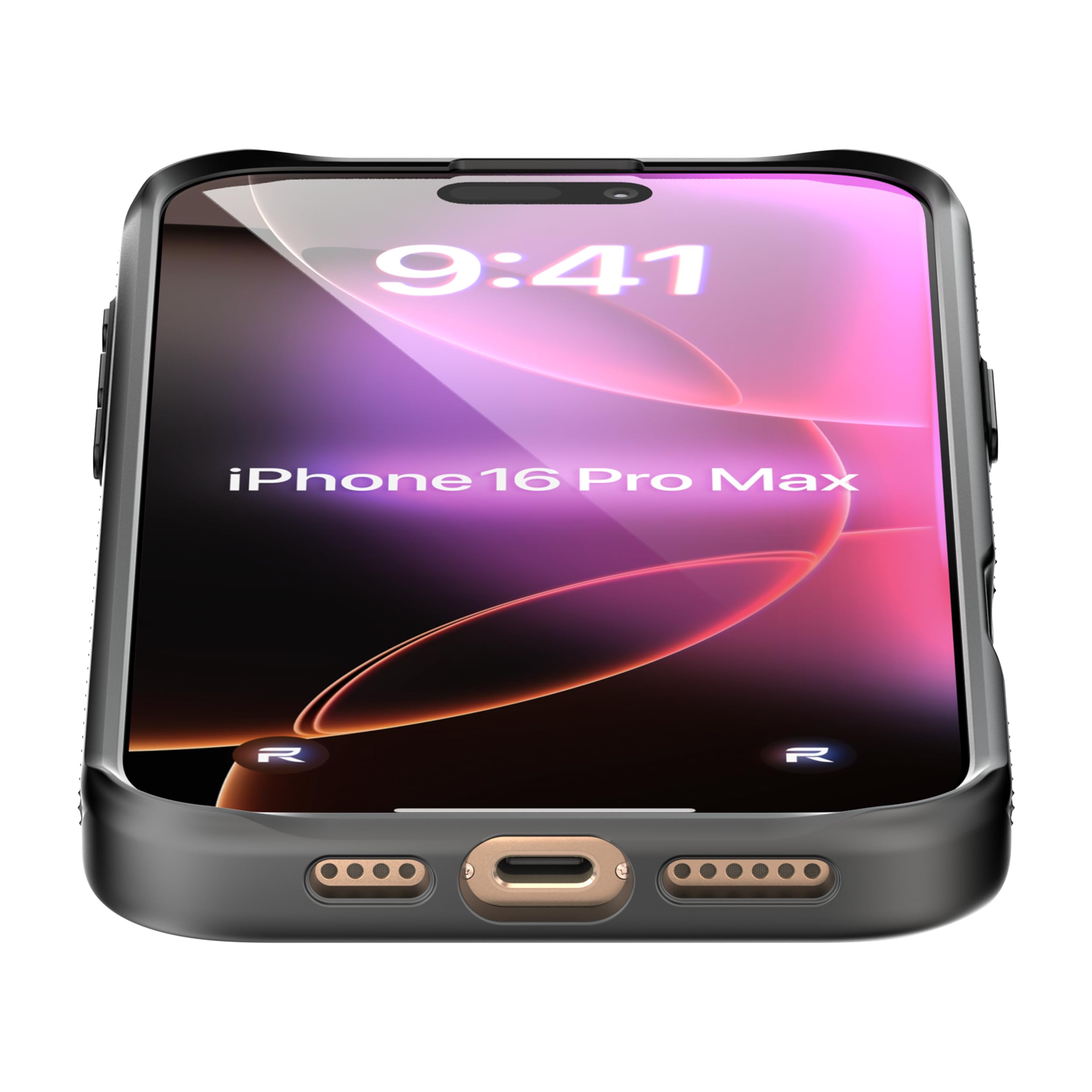 Foto 5 pulgar | Funda Rebel Para Iphone 16 Pro Max Gen-6 De Fibra De Aramida Negra - Venta Internacional.