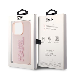 Foto 8 | Case Funda Karl Lagerfield Logo 3d Para Iphone 15 Pro Original