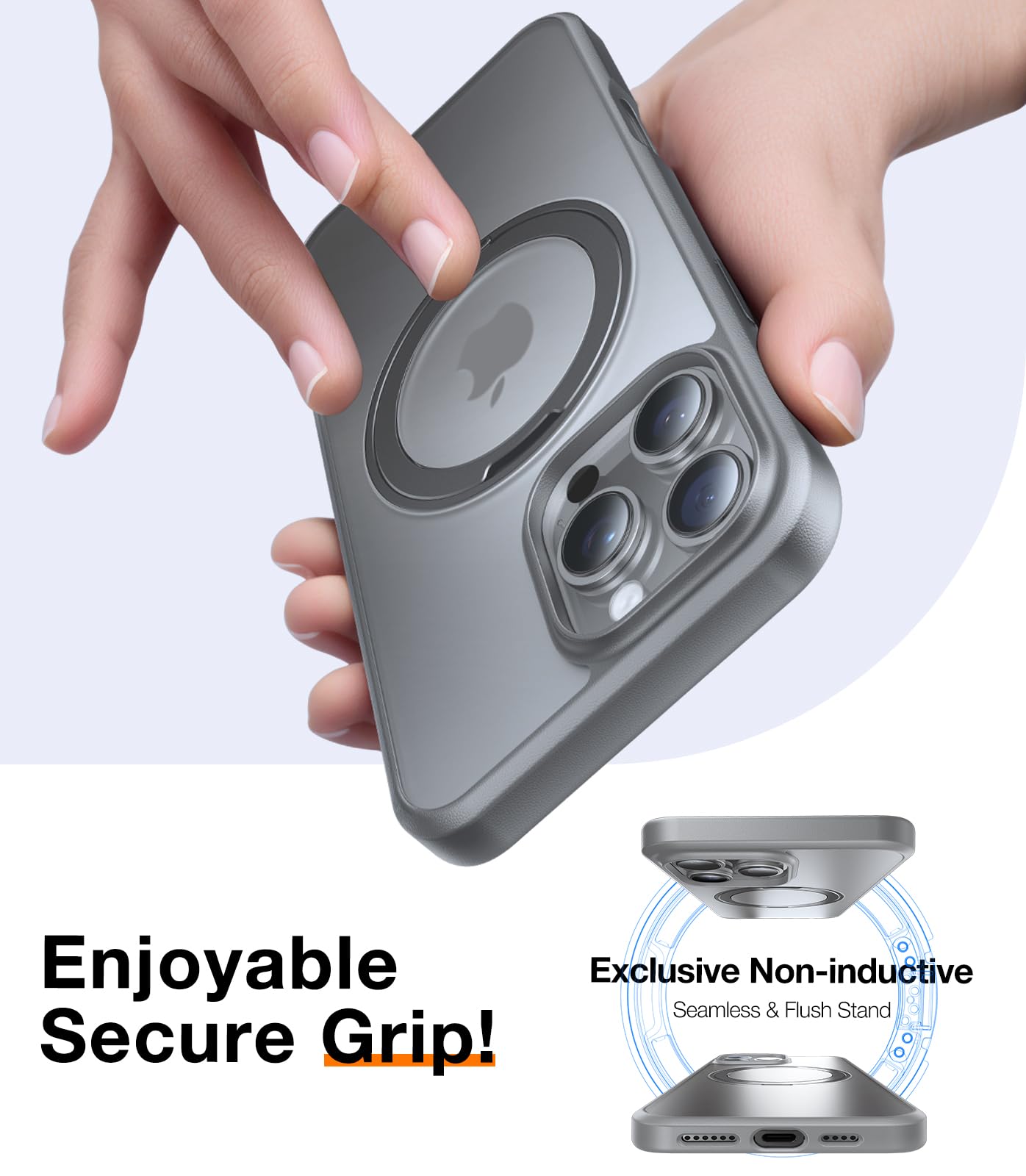 Foto 7 pulgar | Funda Para Teléfono Torras Mejorada Con Anillo Magnético Giratorio De 360° Para Iphone 16 Pro Max - Venta Internacion
