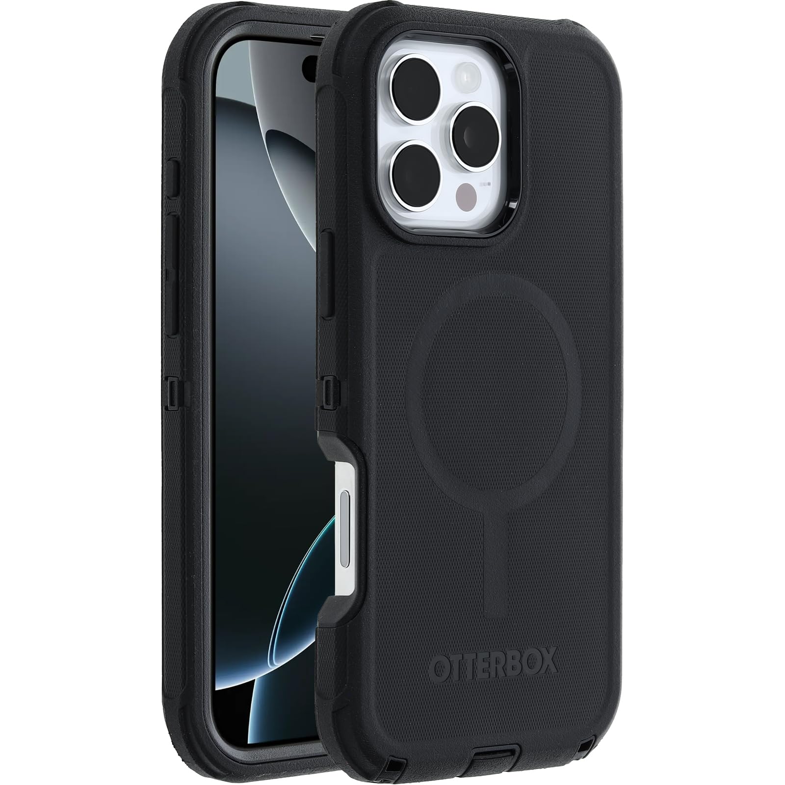 Foto 4 pulgar | Funda Otterbox Defender Series Para Iphone 16 Pro Max, Color Negro - Venta Internacional.