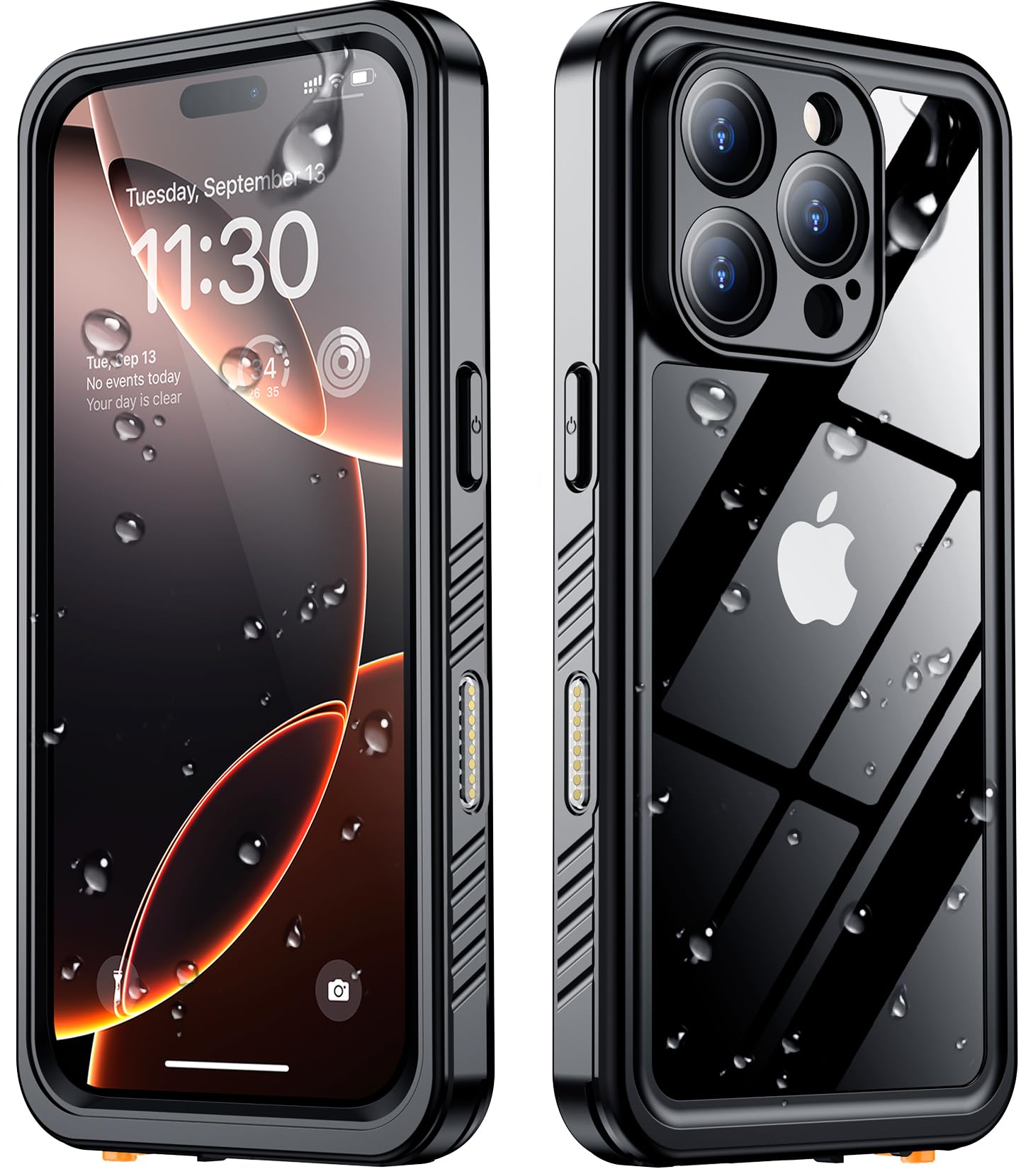 Funda Spidercase Para Iphone 16 Pro Max Impermeable Negra - Venta Internacional.