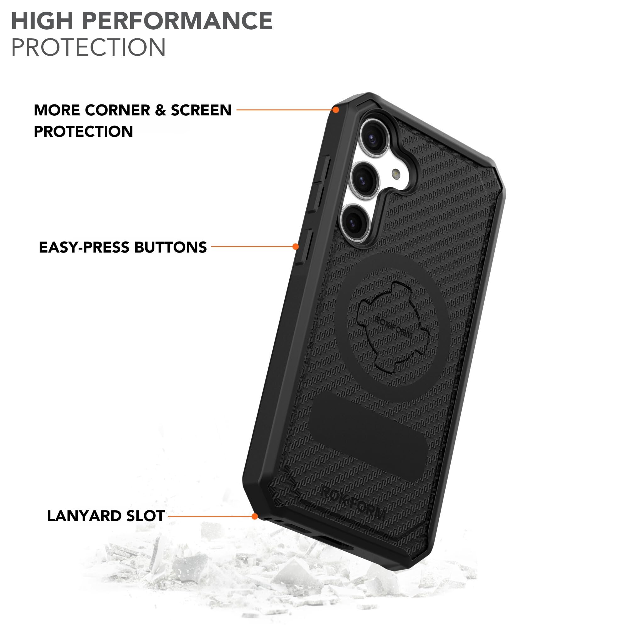 Foto 4 pulgar | Funda Rokform Para Galaxy S24 Plus, Resistente, Magnética, Negra - Venta Internacional.