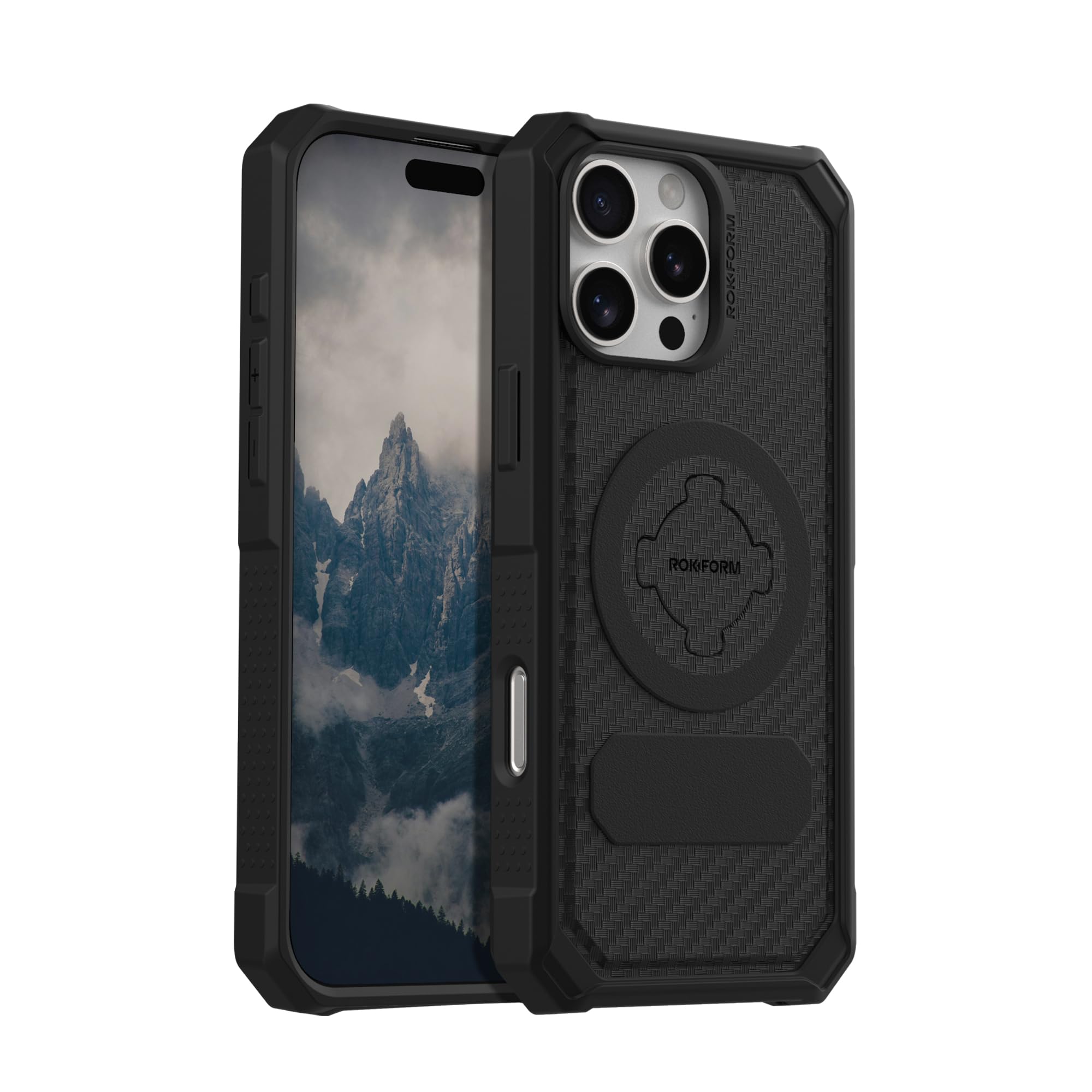 Foto 2 pulgar | Funda Rokform Rugged Para Iphone 16 Pro Max Con Imán Negro - Venta Internacional.