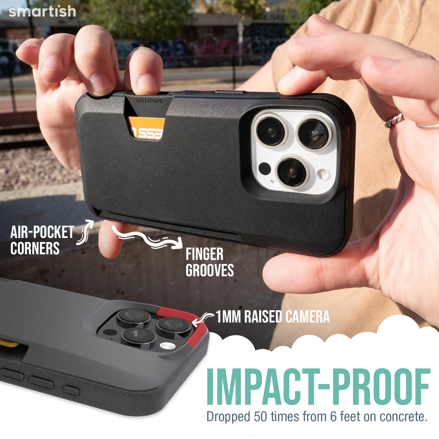 Foto 5 pulgar | Funda Tipo Cartera Smartish  Para Iphone 16 Pro Max Wallet Slayer, Vol. 1 - Venta Internacional.
