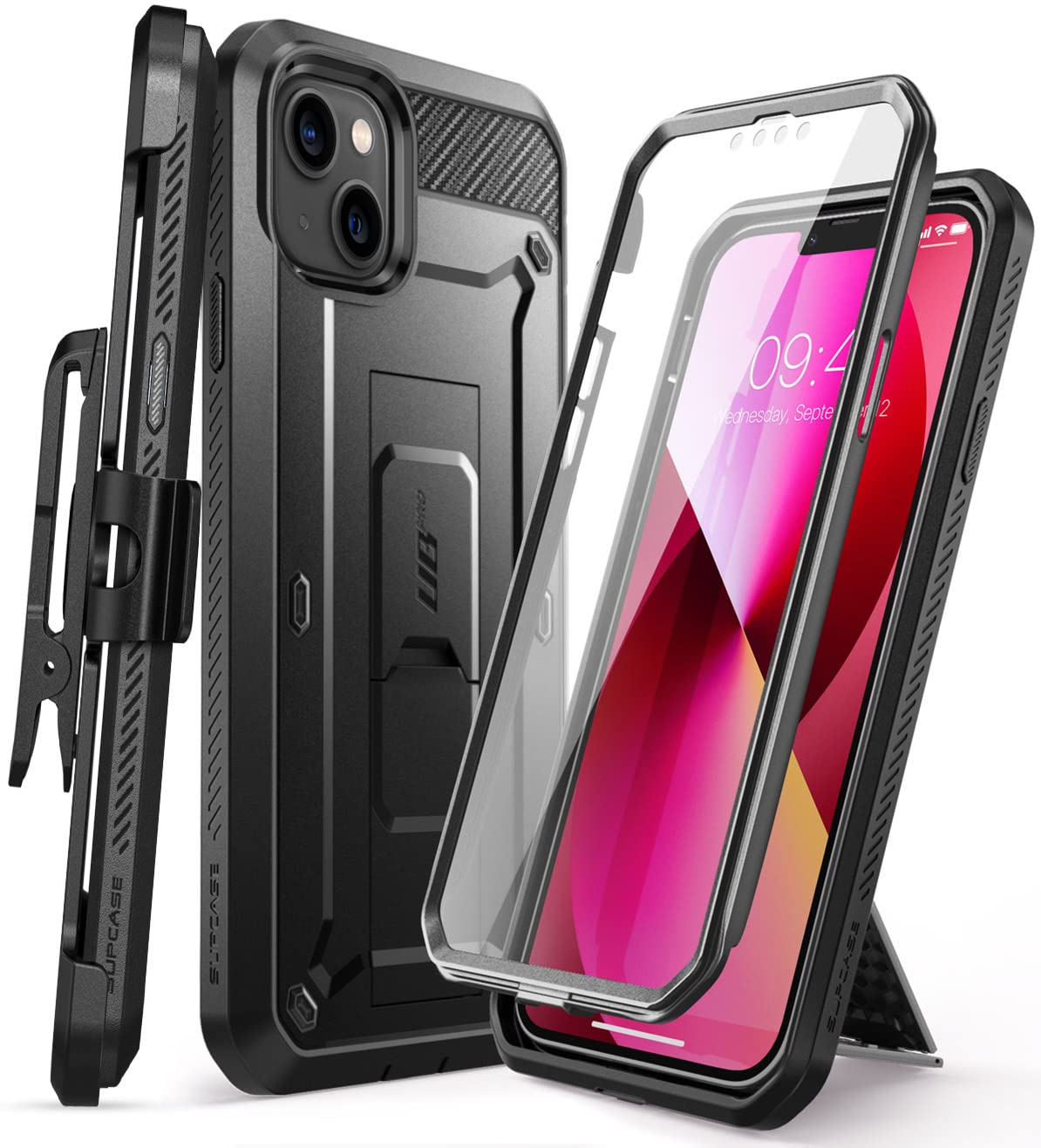 Foto 2 pulgar | Funda De Teléfono Supcase Unicorn Beetle Pro Para Iphone 13 Negra - Venta Internacional.