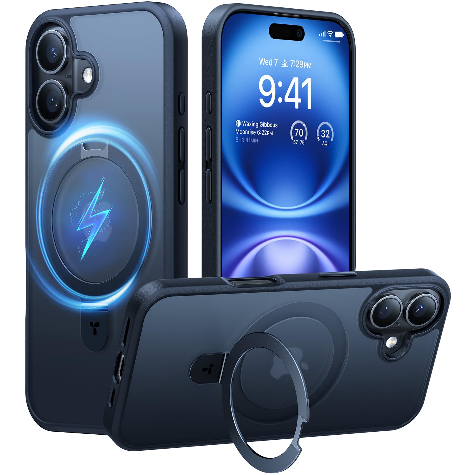 Foto 1 | Funda Magnética Torras Con Soporte Para Iphone 16 De 6.1 Pulgadas, Color Negro - Venta Internacional.