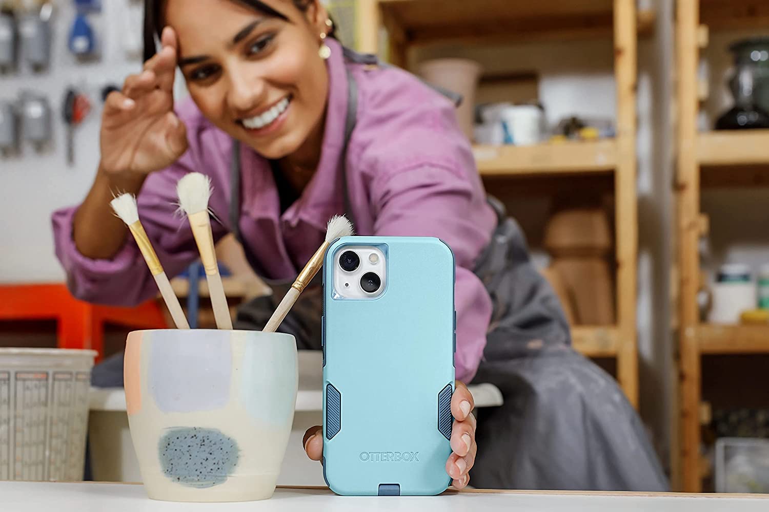 Foto 7 pulgar | Funda Otterbox Commuter Series Para Iphone 14 Pro Max - Venta Internacional.