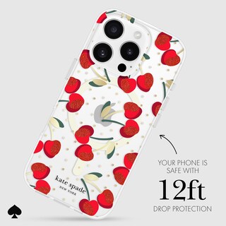 Foto 3 | Funda De Teléfono Kate Spade New York Para Iphone 16 Pro Cherry Dot Gems - Venta Internacional.
