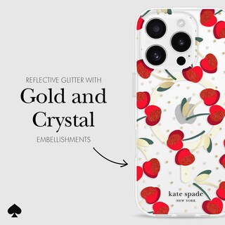 Foto 5 | Funda De Teléfono Kate Spade New York Para Iphone 16 Pro Cherry Dot Gems - Venta Internacional.