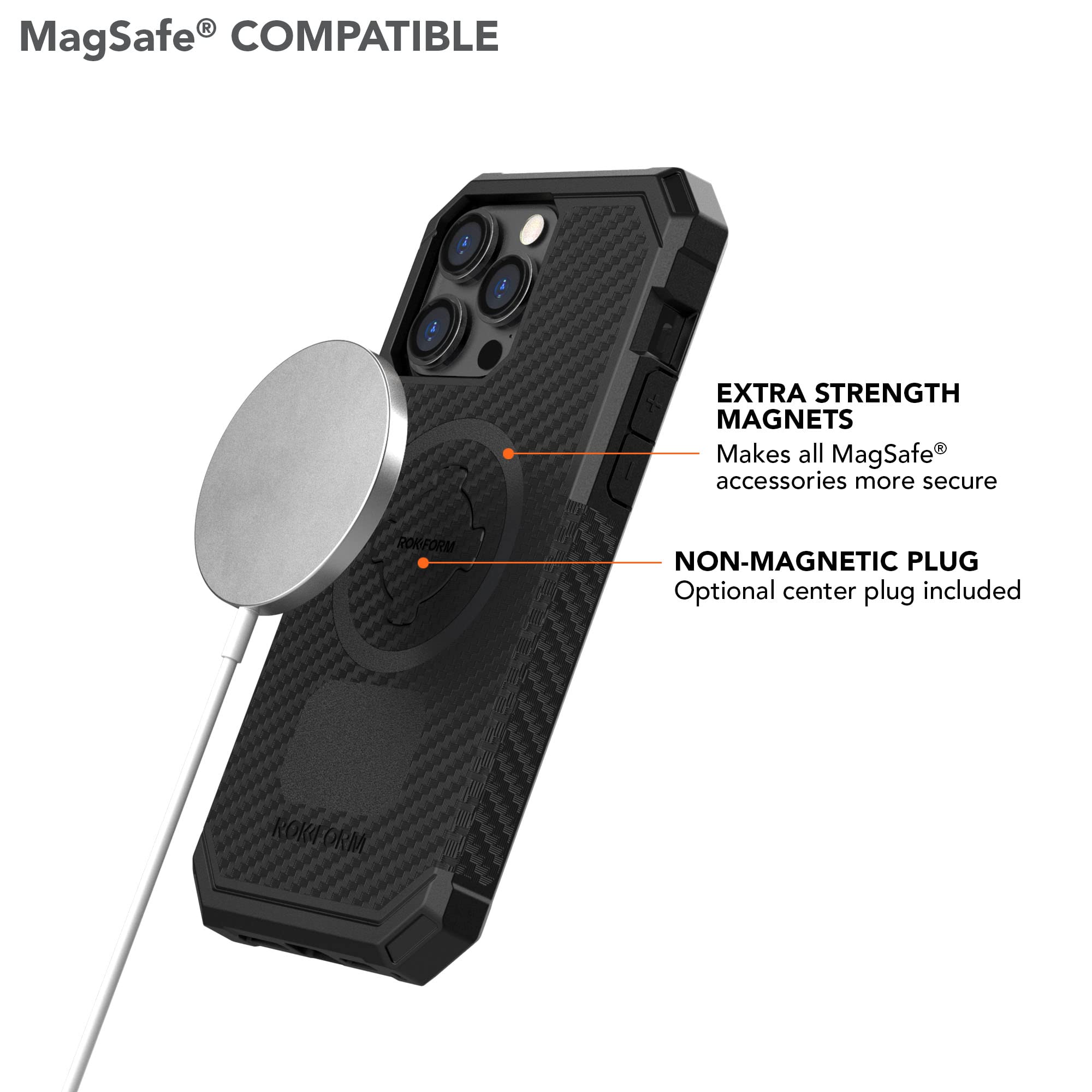 Foto 5 pulgar | Funda Rokform Rugged Series Para Iphone 14 Pro Max, Color Negro - Venta Internacional.