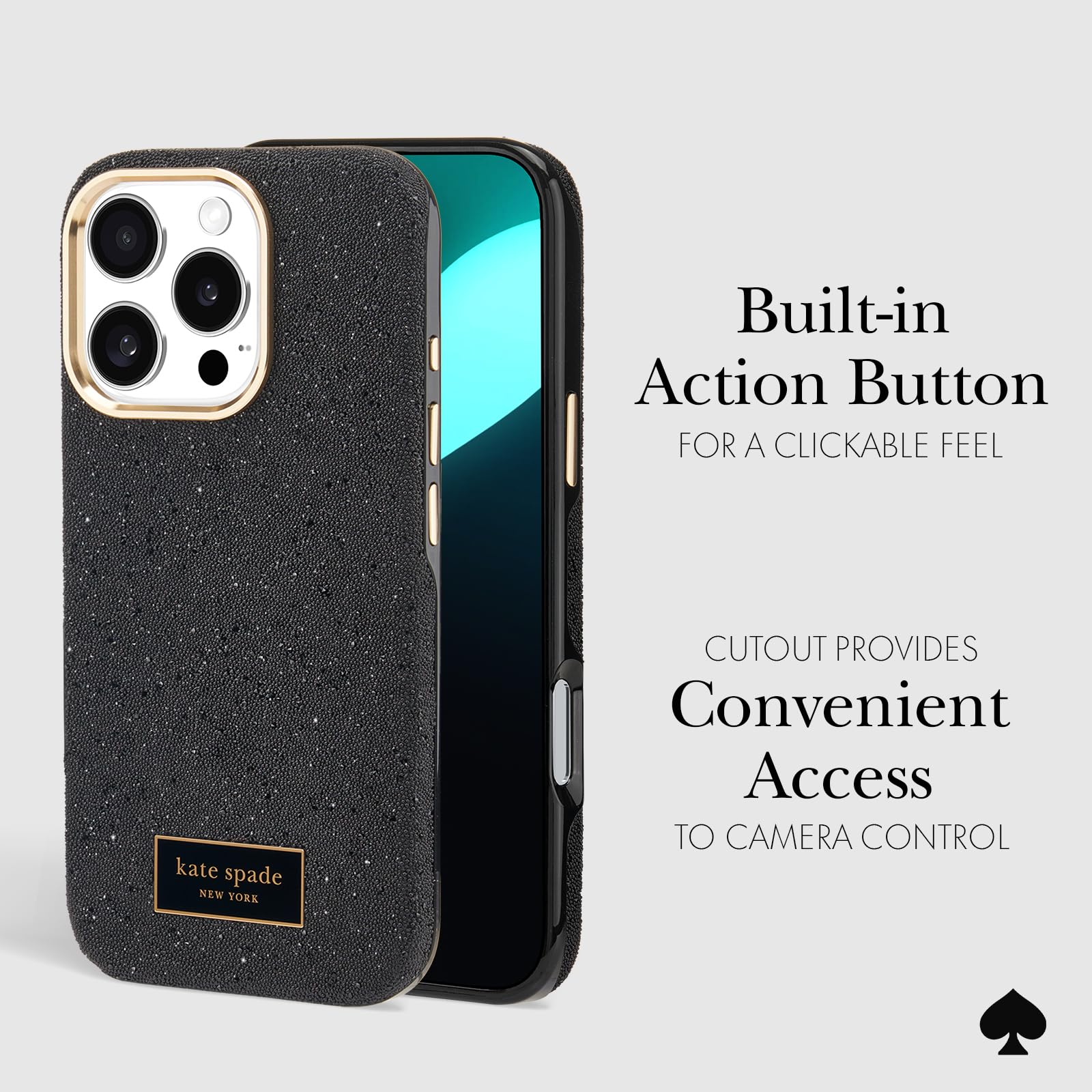 Foto 4 | Funda De Teléfono Kate Spade New York Para Iphone 16 Pro Crystal Pave - Venta Internacional.