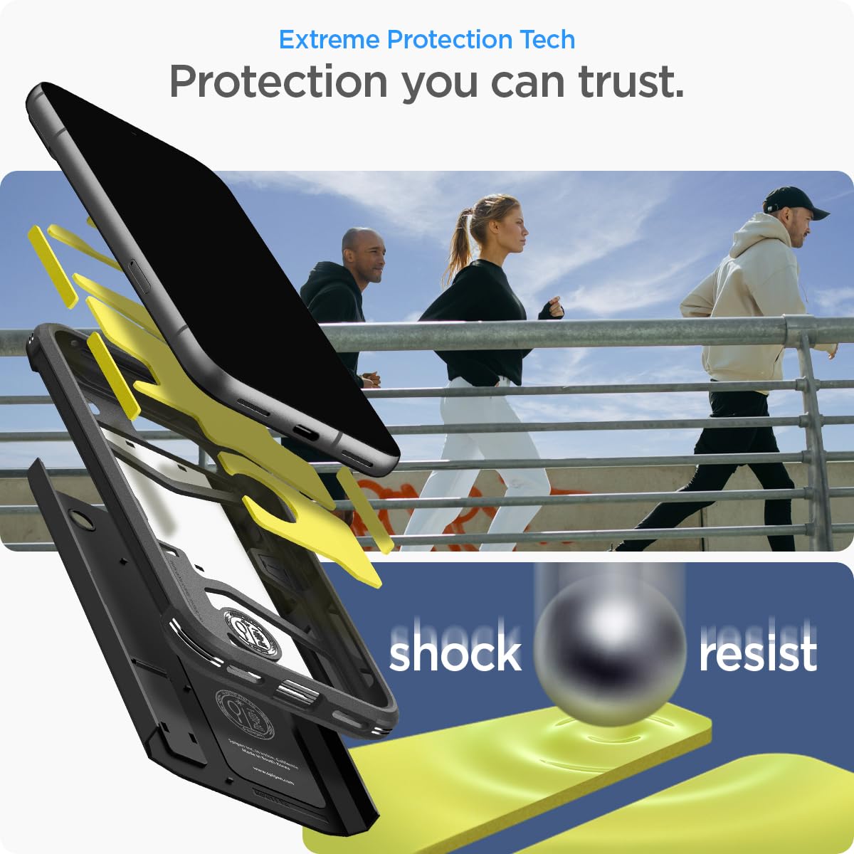 Foto 3 | Funda Spigen Tough Armor Para Google Pixel 8a (2024), Color Negro - Venta Internacional.