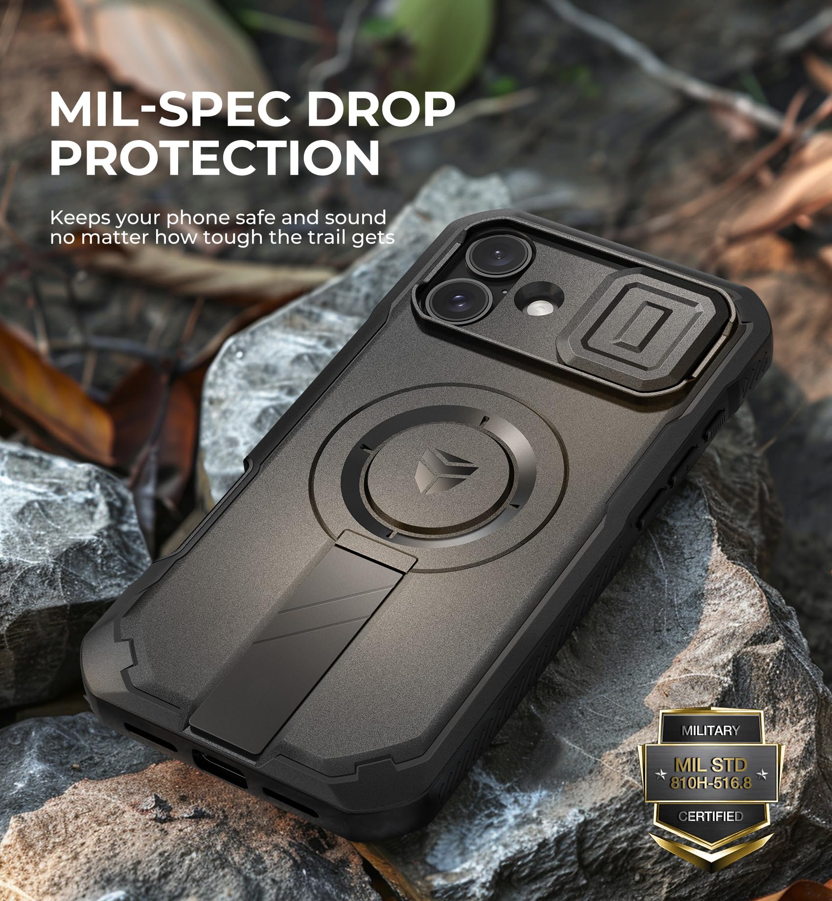 Foto 7 | Funda Dexnor Para Iphone 16 Plus Con Cámara Deslizante, Color Negro - Venta Internacional.