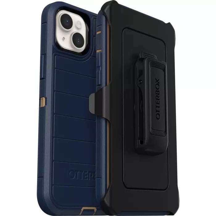 Foto 5 pulgar | Funda Otterbox Defender Series Para Iphone 14 Plus, Gamuza Azul - Venta Internacional.