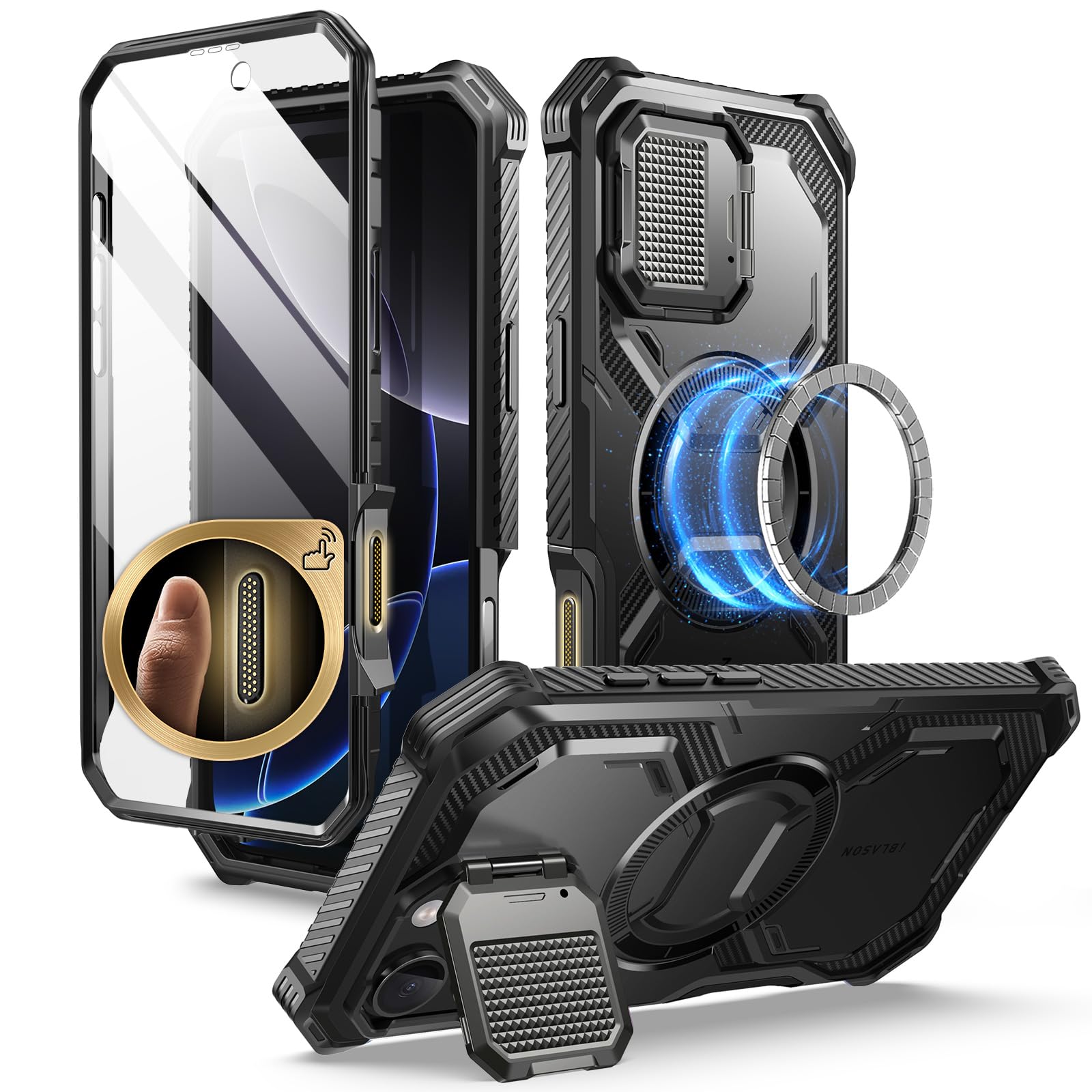 Foto 2 pulgar | Funda De Teléfono I-blason Armorbox Para Iphone 16 Pro Max Con Magsafe - Venta Internacional.