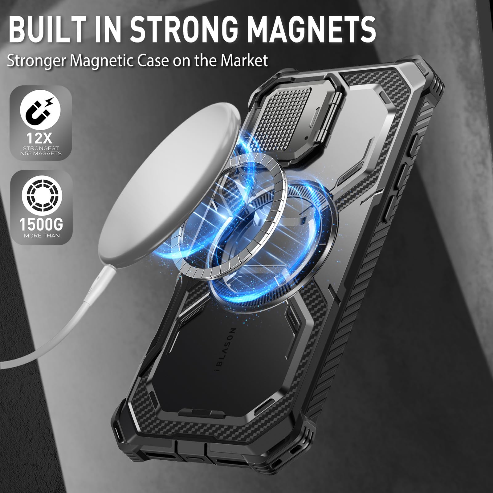Foto 8 pulgar | Funda De Teléfono I-blason Armorbox Para Iphone 16 Pro Max Con Magsafe - Venta Internacional.