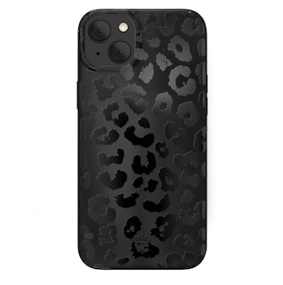 Foto 1 | Funda De Terciopelo Con Estampado De Leopardo Y Guepardo Negro Para Iphone 15 - Venta Internacional.